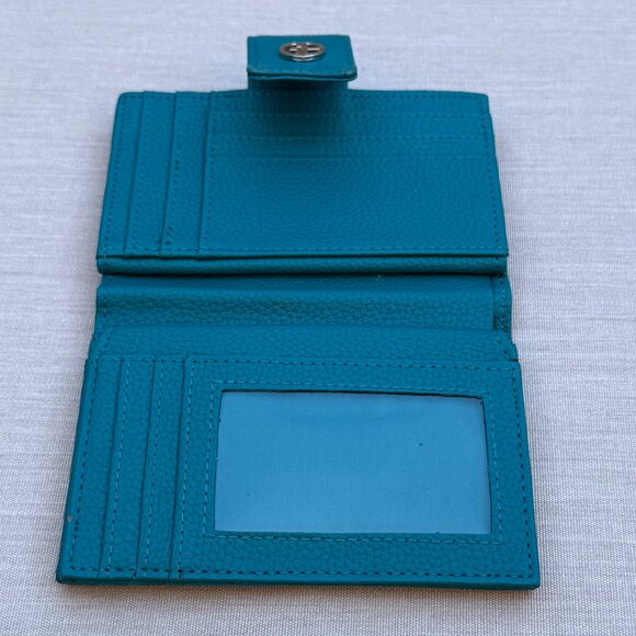 Giani Bernini Genuine Leather Wallet Teal - Picture 5 of 11